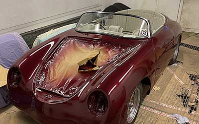 Porsche 356 Body painted and ready for polish