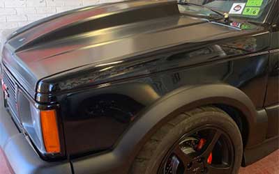 GMC Syclone Now also adding a 4inch cowl hood to the syclone painted in gloss black.